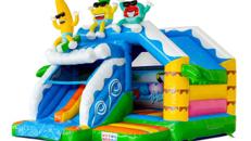 Hüpfburg Sommerparty mit Rutsche mieten