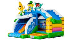 Hüpfburg Sommerparty mit Rutsche mieten