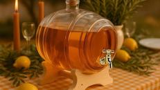 Schnapsspender Getränkespender Schnaps Spender Wasserspender Fass mit Zapfhahn 4 L Getränkespender