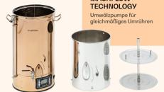 Bierbrauset Bierbrauanlage Maischekessel Bierkessel Braukessel 50 L Brewing Kit für Anfänger 9 Prog