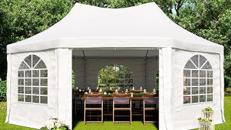 Pagodenzelt Pavillon Partyzelt Hochzeitszelt 5 x 6,8 m Veranstaltungen Event Hochzeit