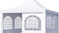 Pagodenzelt Pavillon Partyzelt Hochzeitszelt 5 x 5 m schneller einfacher Aufbau 9 – 36 qm möglich