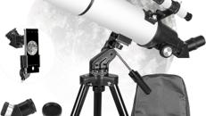 Reiseteleskop Teleskop leistungsstarkes Refraktor-Teleskop Astronomie-Einsteiger 80-mm-Öffnung