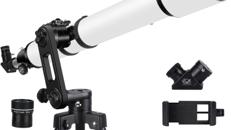Refraktor Astronomieteleskop Teleskop 1000 mm Brennweite 90 mm Öffnung hochpräzise Einstellung