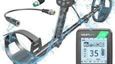 Metallsucher Metalldetektor Metallsuchgerät 9,5 Zoll = 24,13 cm wasserdichte DD-Suchspule Vibration