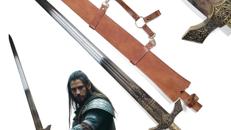 Katanaschwert Ring Schwert Ritterschwert mit Scheide Katana Stahl echt Elden Ring Zubehör Gamer