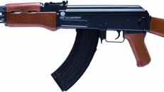 Sturmgewehr Kalashnikov Gewehr Waffe AK 47 wood Kaliber 6 mm Federdruck 0.5 Joule Replika