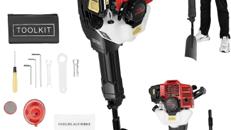 Baumpflanzschaufel Gartenbaumgräber 52CC Gartenfräse Pressluftschaufel 1900 W 6500 U/min