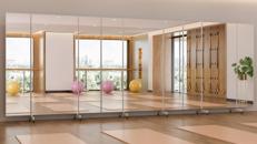 Konzertspiegel Partyspiegel 200x200 Ganzkörperspiegel klappbar Standspiegel Rollen Spiegel