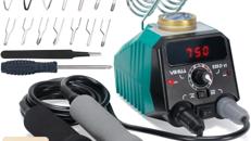 Brenneisen Doppelstift Brandmalerei Lötkolben-Set Brennpeter Holzbrennstift für Holz