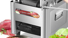 Fleischschneidemaschine kommerziell Fleischschneider Allesschneider schneiden zerteilen und würfeln