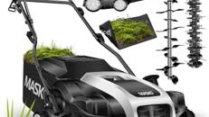 Vertikutierer 2 in 1 Elektro Rasenlüfter 1800 W 40 cm Arbeitsbreite 55 L Fangkorb mit Lüfterwalze