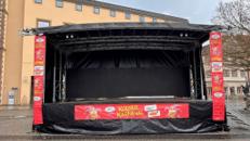 mobile Bühne, Trailerbühne 8m x 6m
