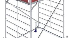 Fahrgerüst 4,4 m breit Plattformlänge 2m Arbeitshöhe Leiter Mehrzweckleiter Arbeitsbühne Baugerüst