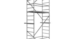 Treppengerüst 9,1 m Arbeitshöhe gebremste Lenkrollen TÜV Traglast 200kg/m² Alu Rollgerüst Baugerüst