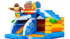 Hüpfburg Beachparty mit Rutsche mieten