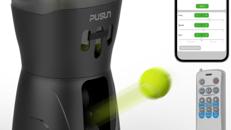 Indoor-Tennismaschine tragbare Tennisballmaschine Tennistrainer Ballwerfer leichte APP-Steuerung
