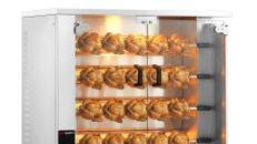 Gas Hähnchengrill 18,8 kW mit 4 Spießen für bis zu 20 Hähnchen