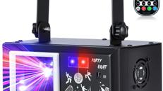 Stroboskop Blitzer DJ Discolicht Partylicht Effektstrahler 6-in-1 RGBW Party Lichter DMX Fernbed