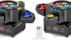 Bühnenlicht Strahl 150 W RGBW LED 4 Lampenarm Spotlight mit Fernbedienung Gold Strobe