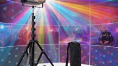 Discolicht mit Stativ 6-in-1 LED Partylicht musikgesteuert mit Fernbedienung & Sound Control Disco