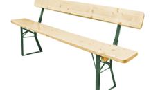 Bierzeltbank mit Lehne ( Standard )