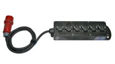 Stromverteiler 16A 400V auf 3x 2 Phasen 240V 16A – Eventstrom, Baustrom, Stromtechnik