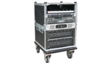 Großes Endstufenrack – Beschallungstechnik, Audiotechnik, Veranstaltungston, Tontechnik