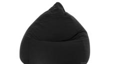 Sitzsack klein schwarz – Lounge Möbel, Eventlounge, Mietlounge, Loungemöbel