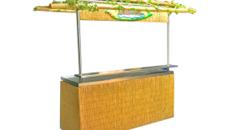 Bambus-Theke Tonga – Bartheke, Mobile Bar, Ausschanktheke, Eventtheke