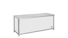 Edelstahltheke klein – Bartheke, Mobile Bar, Ausschanktheke, Eventtheke, Bar Theke