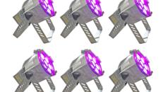 AT 10 Mini 6er Set – Eventbeleuchtung, Bühnenlicht, Veranstaltungslicht, Lichttechnik