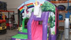Hüpfburg Einhorn klein – Springburg, Luftburg, Kinderhüpfburg, Eventmodul