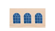 Seitenwand 4 m mit  3 Rundfenstern Sandfarbe (Mastertent) B-Ware – Faltpavillon, Faltzelt