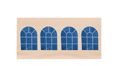 Seitenwand 6m mit 4 Rundfenstern Sandfarbe (Mastertent) B-Ware – Faltpavillon, Faltzelt