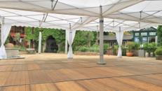 35 x 10 m Holzboden (SET)  Unterbau