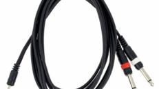3,5mm Klinke auf 6,3mm Klinke Kabel 1,5 m – Partyverleih