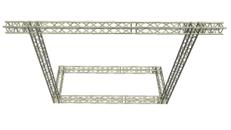 LED Wand Support mit Ausleger 5,35 x 4,95 m
