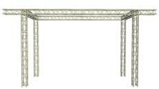 LED Wand Support mit Eventgewicht 6,60x 5,00 m