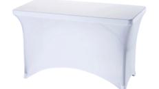 Stretchhusse Banketttisch 120x75cm – Miettisch, Eventtisch, Veranstaltungstisch, Partytisch