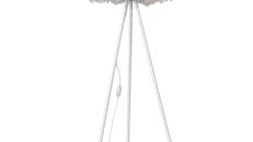Stehlampe ,,POM'' Weiß – Miettisch, Eventtisch, Veranstaltungstisch, Partytisch