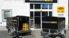 Planenanhänger 2m geschlossener Tieflader