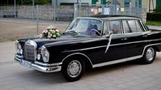 Mercedes 220 Sb Heckflosse als Brautauto/Hochzeit