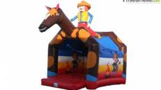 Hüpfburg Cowboy mit Dach (ca. 4 x 5 Meter)