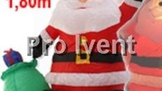Weihnachtsmann aufblasbar, beleuchtet 180 cm groß