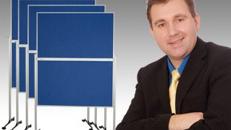 10´er Moderatioswand / Pinnwand im Set