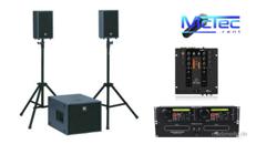 Bis ca. 70 Gäste Lautsprecher Musikanlage Beschallungsanlage Partyanlage Boxen Mischpult Doppel CD Player Mikrofon