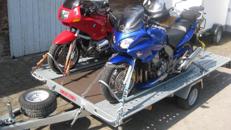 Transporter für 3 Motorräder, ankippbar