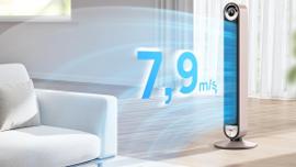 Zimmerventilator Raumventilator Turmventilator Ventilator leise Kühlung 106 cm WiFi Alexa Tower