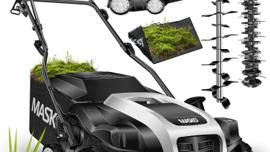 Vertikutierer 2 in 1 Elektro Rasenlüfter 1800 W 40 cm Arbeitsbreite 55 L Fangkorb mit Lüfterwalze